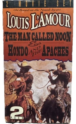 Louis L'Amour The Man Called Noon, Hondo And The Apaches VHS Movie 2 Pack - Image 1 of 3