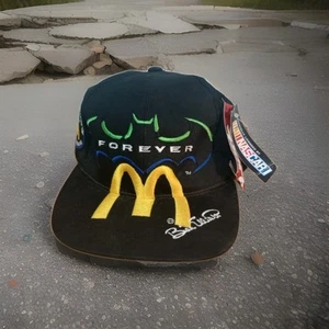 Bill Elliott McDonald's Racing Team 1995 Batman Forever Snapback Black Hat NWT🔥 - Picture 1 of 7