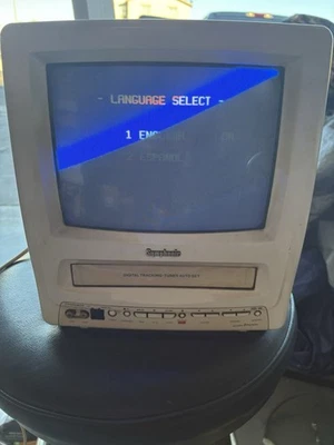 Symphonic TVCR9E1W CRT VCR TV Combo-Retro Gaming TV Works, VCR Not Working - Image 1 of 4