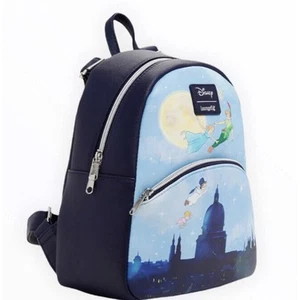 Loungefly Disney Peter Pan Flying City Mini Backpack Wendy Kids Tinker Bell New! - Picture 1 of 5