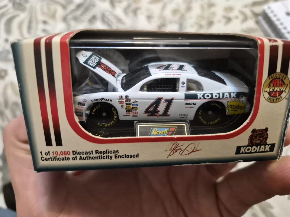 1998 Nascar Revell 1:64 Diecast Steve Grissom Kodiak #41 edição limitada certificado de autenticidade - Imagem 1 de 4