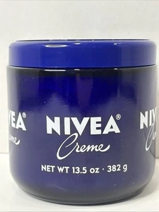 Nivea Crème for Face, Hands and Body Glass Jar Net Wt 13.5 ounce 382 grams - Picture 1 of 10