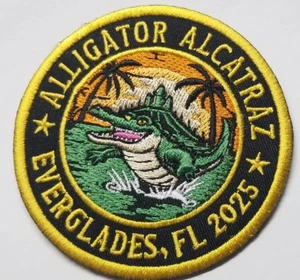 Aligator Alcartaz 2025 Everglades Fl Patch aprrox 3" - Picture 1 of 2