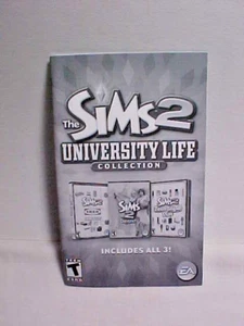 The Sims 2 University Life Collection BOOK ONLY - Picture 1 of 3