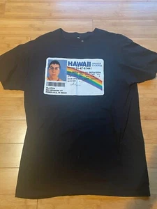Superbad T-Shirt Men's Medium Short Sleeve McLovin Driver License Black Iconic - Picture 1 of 2