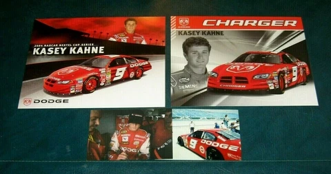 Lot of (2) Kasey Kahne 8X10 POSTCARDS - HERO / DRIVER CARD - Plus 4x6 Photo Cover
