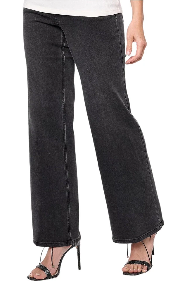 Isaac Mizrahi Live! Pantalón de mezclilla True negro lavado Foto 1 de 1