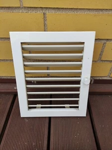 1 x Lüftungsgitter Weiß Warmluftgitter Kaltluftgitter Kamin Ofen Gitter 230x280 - Bild 1 von 2