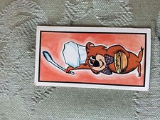 a3a trade card barratt t v 's huckleberry hound no 4 chef boo boo 