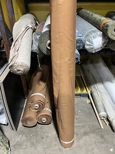 HD Brown Cotton Canvas Fabric FR Clothing Covers Blinds 60” Wide Westex Indura - Picture 1 of 3