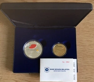 Malaysia Ping Pong Set Of 2 Proof With Box & COA 0962 Mint 2016 - Picture 1 of 1