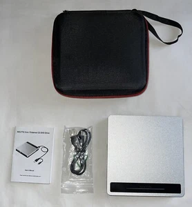 Unidad de CD DVD externa Nolyth USB 3.0 tipo C +/- reproductor de grabadora de unidades RW - Imagen 1 de 2