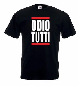 T-shirt Maglia J1504 Odio Tutti Hastag Tumblr - Imagen 1 de 2