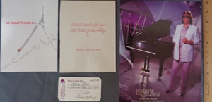 Vintage Ronnie Milsap Country Music Fan Lot Photo Holiday Card Member Card 1980s - Picture 1 of 4