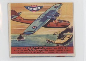 1941 Goudey Sky-Birds Chewing Gum R137 USA Consolidated XPS-2Y #23 0f9x
