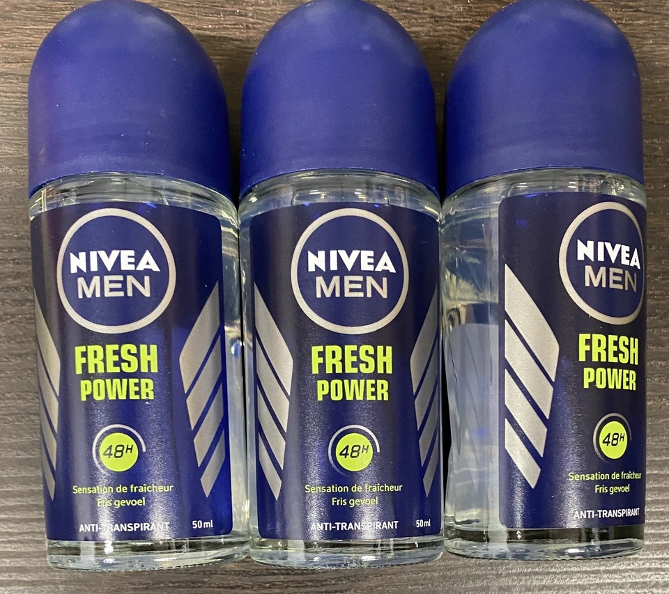 (Pack of 12) Nivea Fresh Power Anti-Transpirant Deodorant Roll On Men 12x 50ml