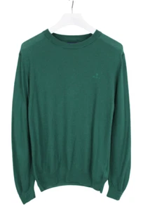 GANT Pure Prep Jumper Men's MEDIUM Pullover Merino Wool Blend Knit Green - Picture 1 of 10