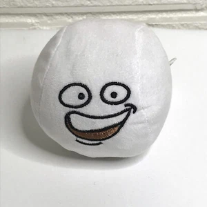 HAPPY SMILE Plush Toy MINI FUNNY FACE STUFFED SNOWBALL - Picture 1 of 5