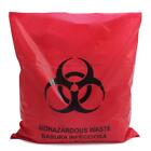 50 pièces 45 * 50 cm déchets biohazard rouge sacs poubelles médicales sacs d'élimination