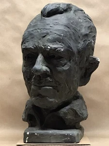 VTG JOHN STEINBECK PLASTER HEAD/BUST HERB ROSENBERG GALE?GALLERY?LIBRARY PROMO - Bild 1 von 18