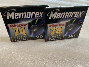 Memorex 74 Minutes Digital Recording MD MiniDisc Lot of 2 - Picture 1 of 5