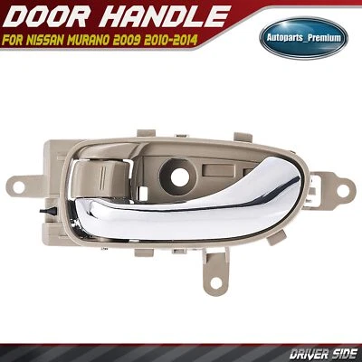 Manija de puerta interior delantera izquierda/trasera izquierda cromada/beige para Nissan Murano 09-14 Foto 1 de 4
