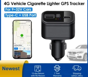 New Real 4G Car Cigarette Lighter GPS Tracker Vehicle Locator - Picture 1 of 6