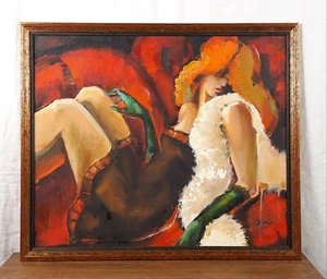 Roter Kopf, Frauenporträt, Frauenporträt, Original Ölgemälde - Bild 1 von 11