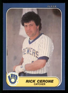 1986 Fleer Update #U-23 - Rick Cerone - Milwaukee Brewers - Bild 1 von 2