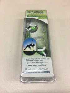 Koss Clipper Clip-On Auriculares Estéreo Verde, Control de Volumen y Bolsa, EMBALAJE ORIGINAL - Imagen 1 de 2