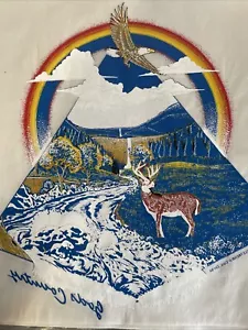 VINTAGE 1984 AMERICANA "GOD'S COUNTRY" BÜGELBILD TRANSFER - TELETREND II 13 x 13 - Bild 1 von 6
