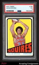 1972-73 Topps #195 Julius Erving RC Squires ROOKIE PSA 3 VG HOF