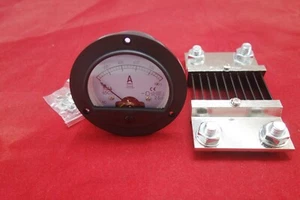 Amperometro Analogico Rotondo DC 1000A Pannello AMP Misuratore di Corrente Dia. 90mm con shunt - Foto 1 di 5