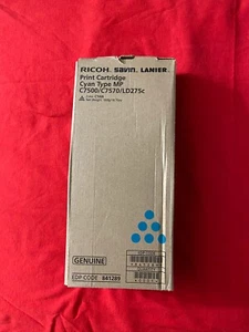 Genuine Ricoh Savin Lanier C7500, C7570, LD275c Cyan Toner New! 841289 - Picture 1 of 4
