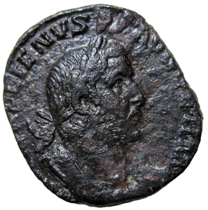 BRONZE SESTERTIUS. GALLIENUS, 253-268 AD. ROME MINT. SOL REVERSE. RARE TYPE. - Picture 1 of 5