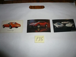 1976 1977 1978 Chevy Corvette Postcards (3) Lot of Cards - P35 - Picture 1 of 1