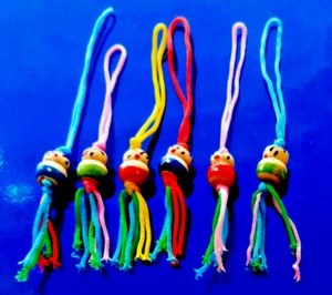 Minkaklecks 6x mini muñecos de la suerte madera suerte amuleto de la suerte China - Imagen 1 de 3