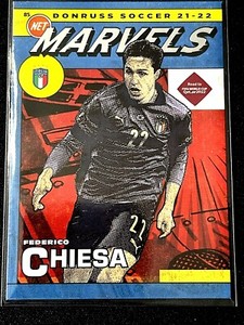 Federico Chiesa 2021-22 Donruss Soccer Road to Qatar Net Marvels Italy