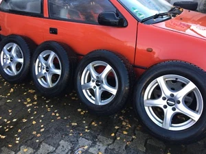 KBA 45819 4x Uniroyal M+S Winterreifen mit Ronal Alu Felgen 215/65/R16 98H 5-6mm - Bild 1 von 6