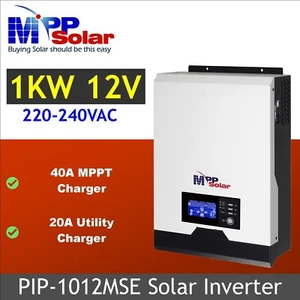 MPP Solar 1000w 230vac 12vdc Inversor Solar 40A MPPT Cargador Solar Max Pv 105vdc - Imagen 1 de 11