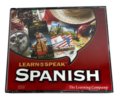 Learn to Speak Spanish 4-CD Set. Version 8.1 for Windows 95, 98, Me, 2000, XP - Image 1 of 3