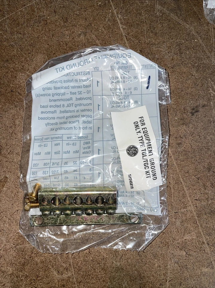 GE TGL1 Equipment Ground Kit 200a 0.5inwx5l