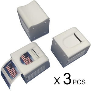 3 Pack - Stamp Roll Dispenser | Keeper / Holder for Desktop Storage