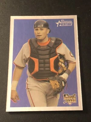 2006 Bowman Heritage Silver Foil Eliezer Alfonzo #287 Rookie RC - Image 1 of 2