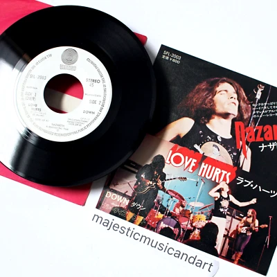 WHITE LABEL PROMO 1975 NAZARETH LOVE HURTS 7" VINYL 45 EX+ RARE - Image 1 of 4