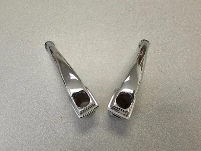 MUY BONITO PAR DE MANIJAS DE PUERTA CROMADAS EXTERIORES ORIGINALES USADAS ORIGINALES PORSCHE 356 356A 1950-57 Foto 1 de 4