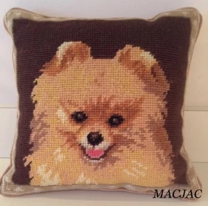 Cuscino ad ago per cani Pomerania 10"x10" nuovo con etichetta - Foto 1 di 1