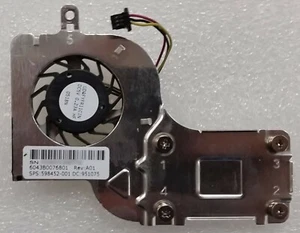 HP Mini 5103 CPU Heatsink & Fan 598452-001, 6043B0076801 Rev A01, Refurbished - Picture 1 of 2