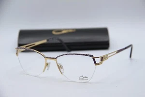 NEW CAZAL MOD. 1266 COL. 004 GOLD PURPLE AUTHENTIC FRAMES EYEGLASSES 53-17 - Picture 1 of 4