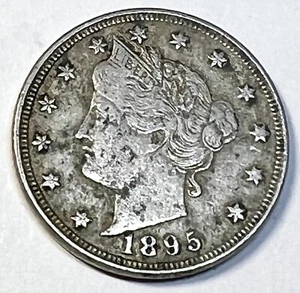 1895 Liberty Head V Nickel - Picture 1 of 2